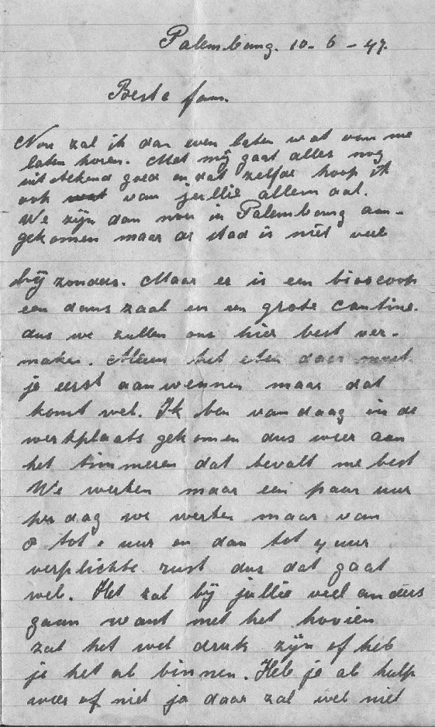 FOTO 16B eerste bladzijde brief johan velthuis aan buren