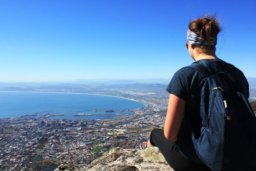 Bovenop Tafelberg