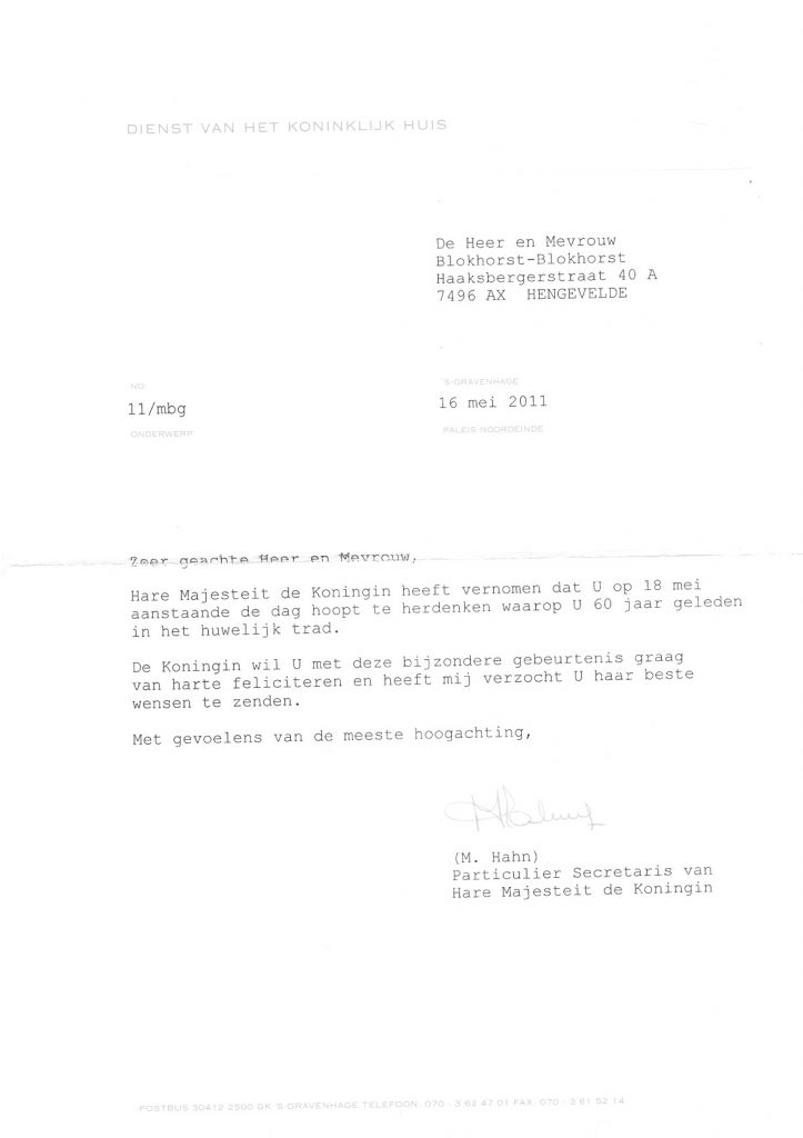 gelukwens koningin