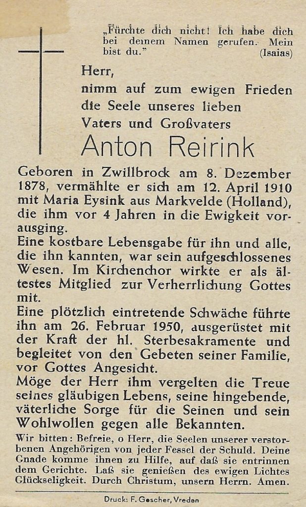 bidprentje anton reijrink sr 1878 1950